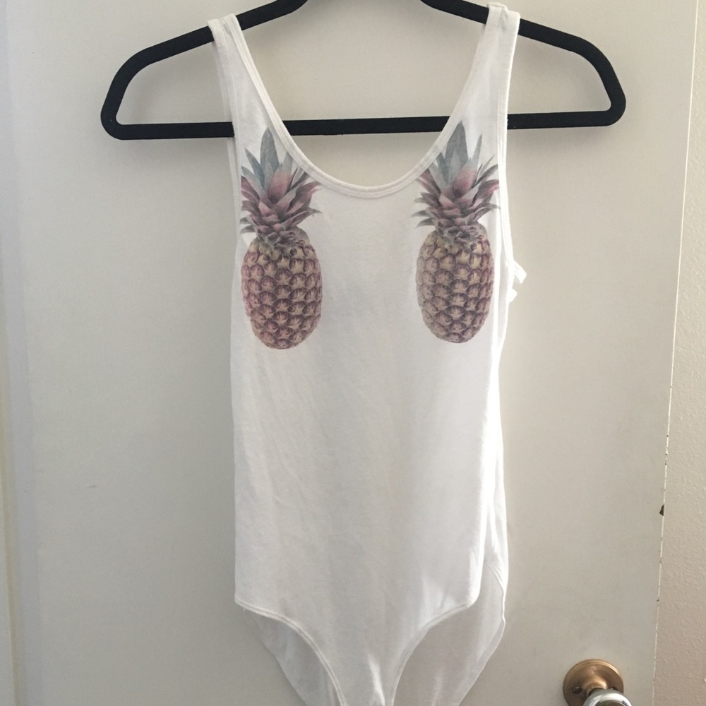 PINK pineapple onesie